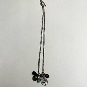 Thirt-One JK Silver Charm Necklace